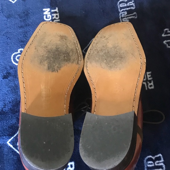 Fratelli Rosetti Men’s Cognac Leather Shoes SZ10.5 - Picture 8 of 8